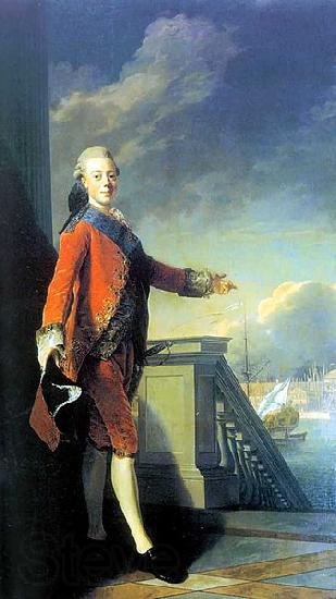 Alexander Roslin Portrait of Grand Prince Paul Petrovich Norge oil painting art